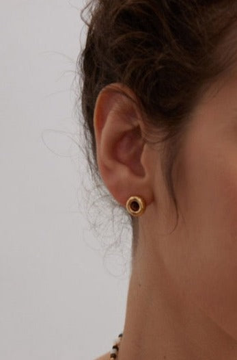 Tigerauge aus Sterlingsilber (Halskette und Ohrringe)