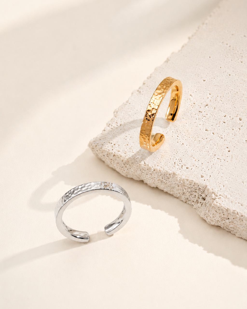 Aurelia Hammered Gold Ring