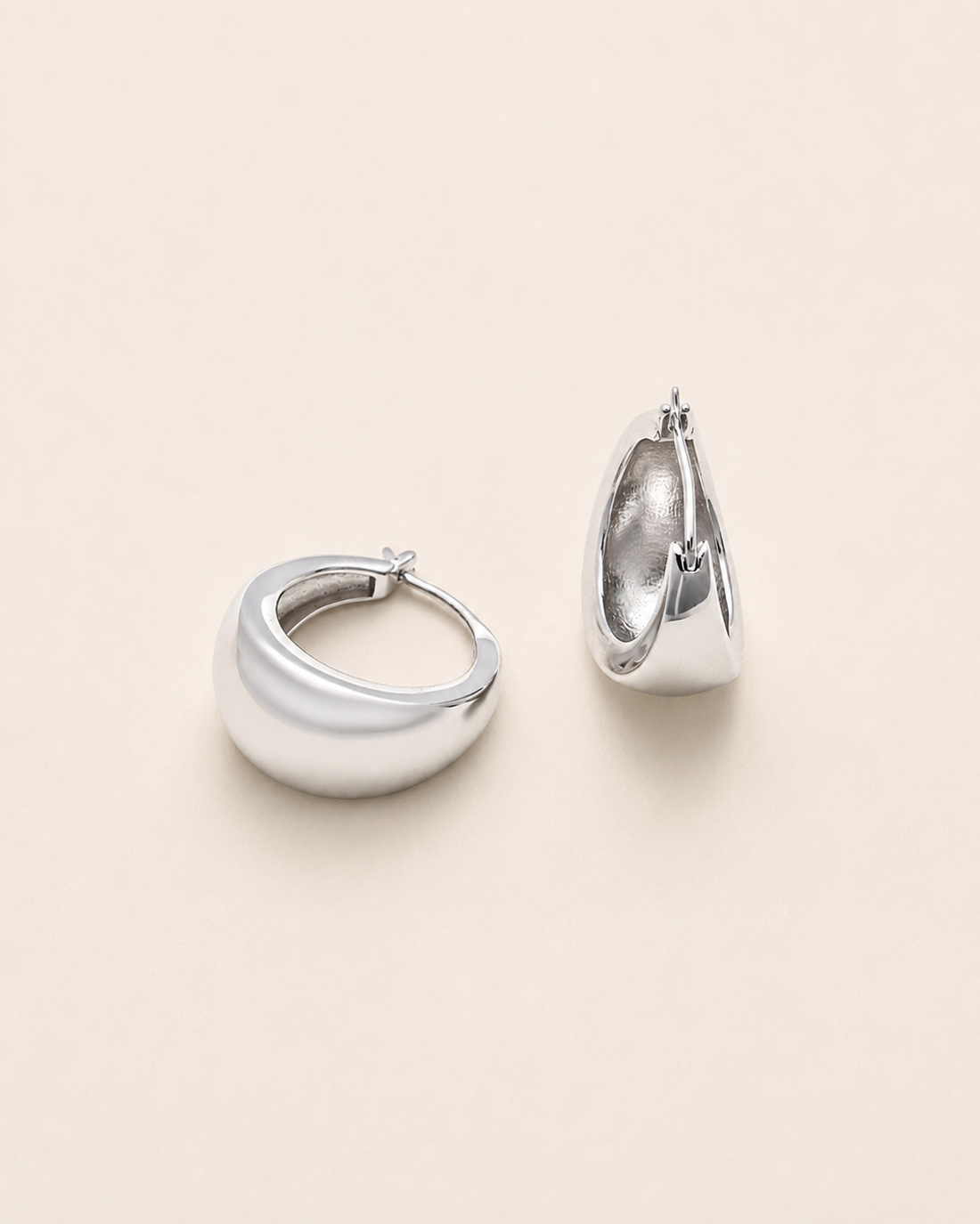 Aurora Dome Hoop Earrings