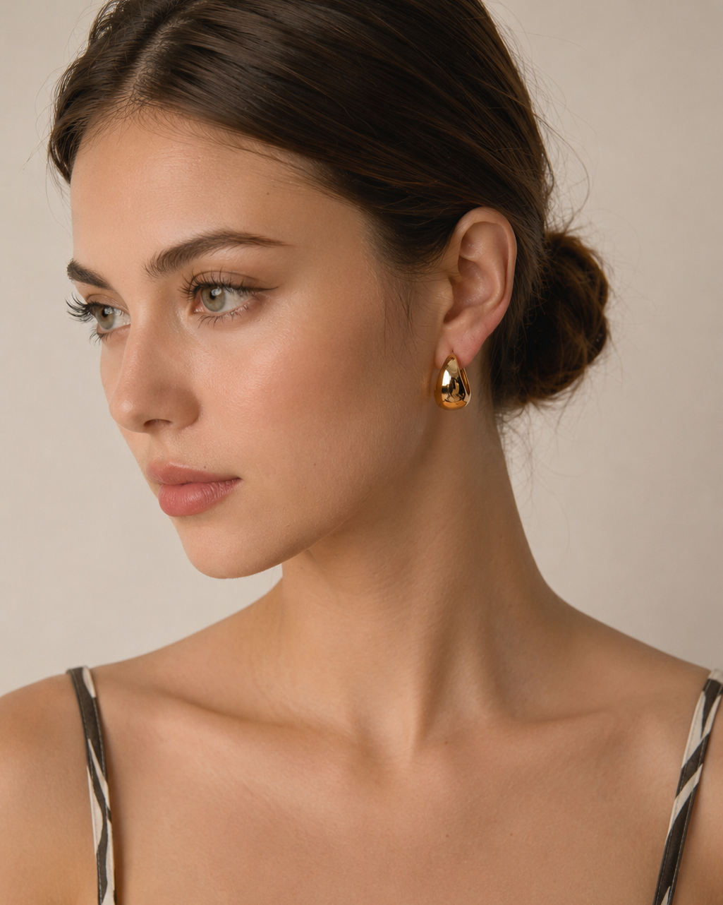 Aurora Dome Hoop Earrings