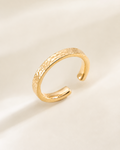 Aurelia Hammered Gold Ring