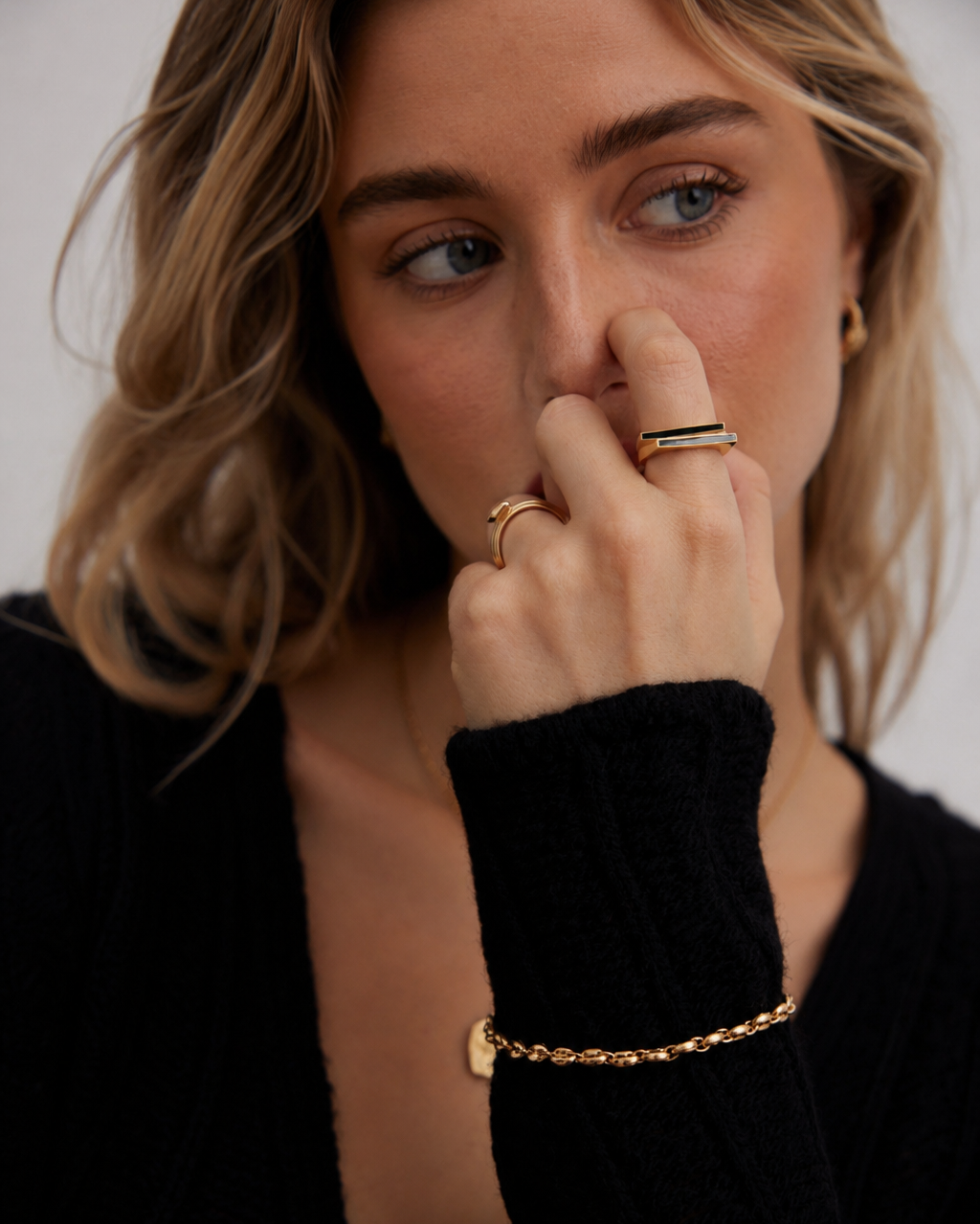 Sterling Silber Tropfenglasur Ring