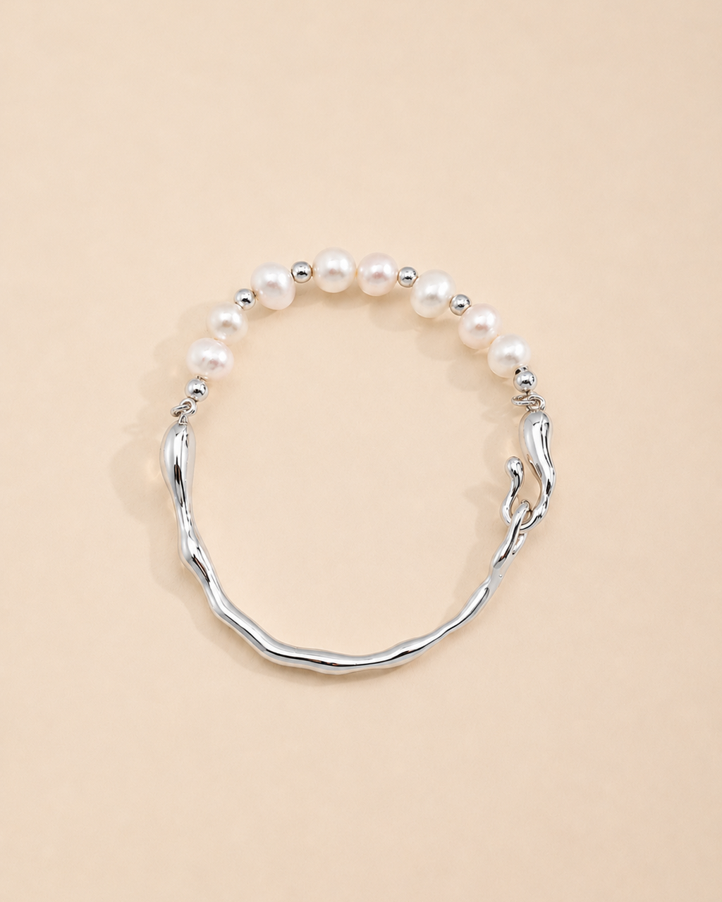 Aurora Pearl Wave Bracelet