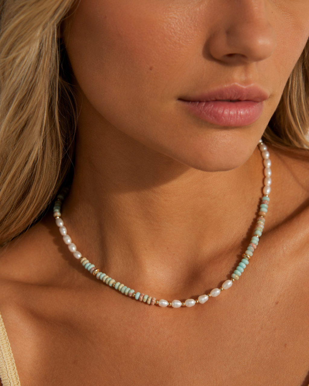 Azure Pearl Resort Necklace