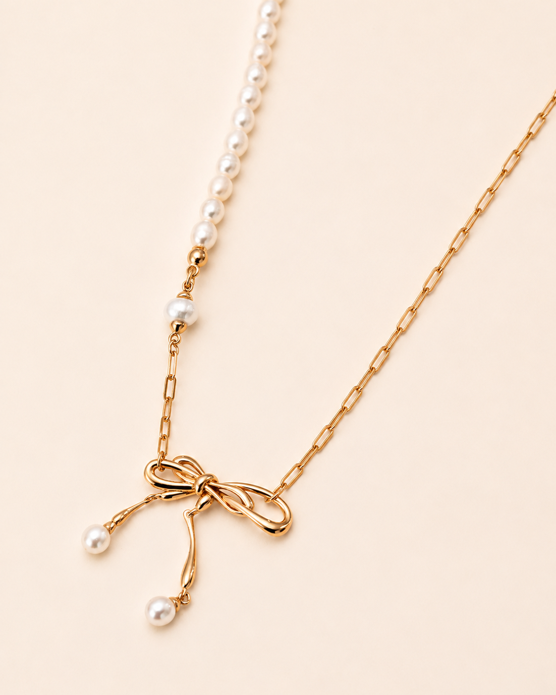 Sterling Silber Tigerauge/Graue Perlenkette