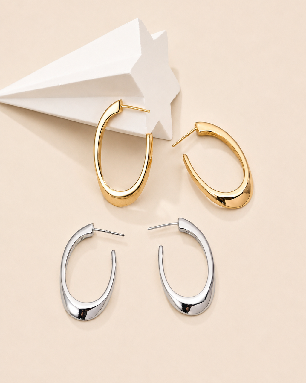 Aurelia Sculptural Hoop Earrings