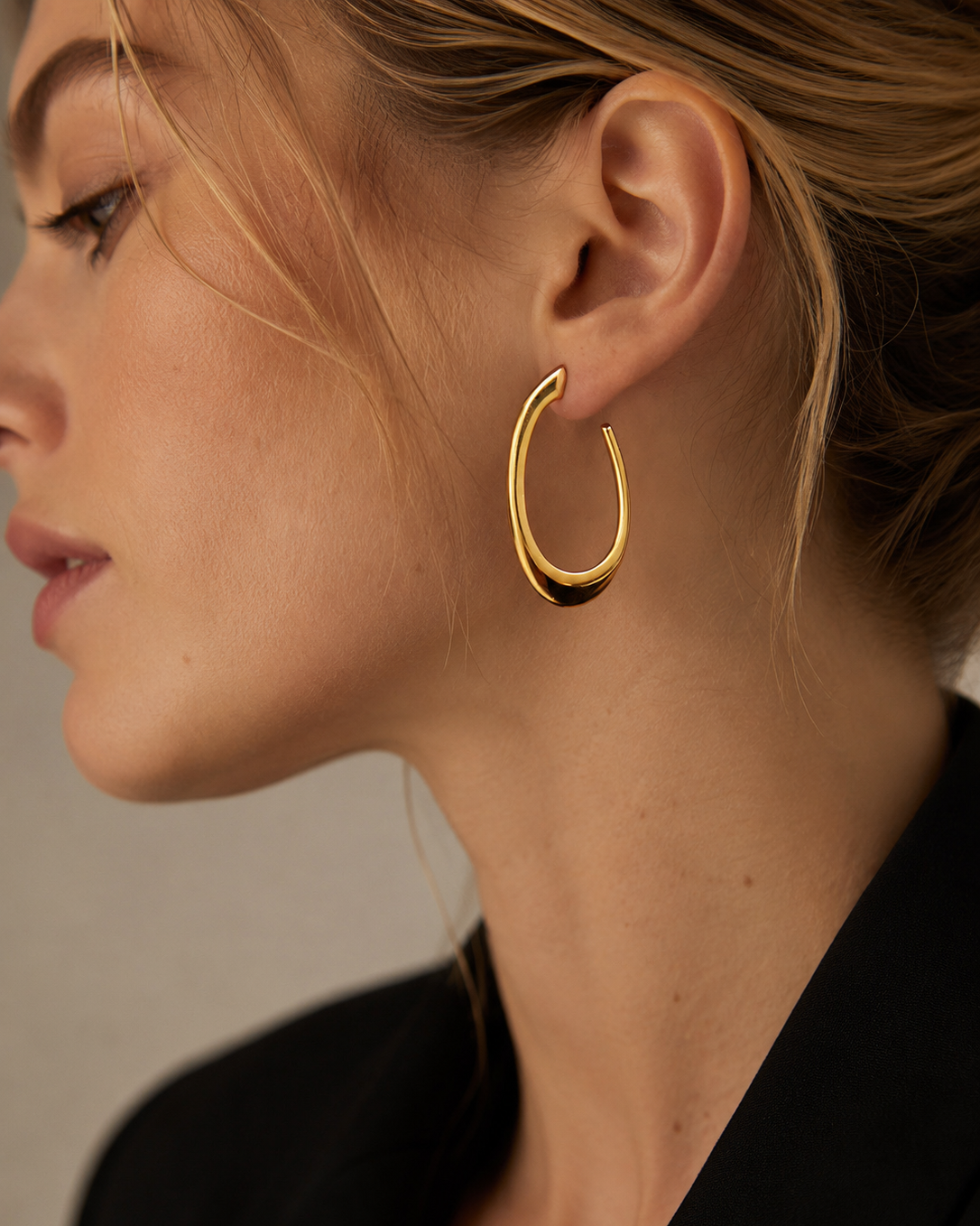 Aurelia Sculptural Hoop Earrings