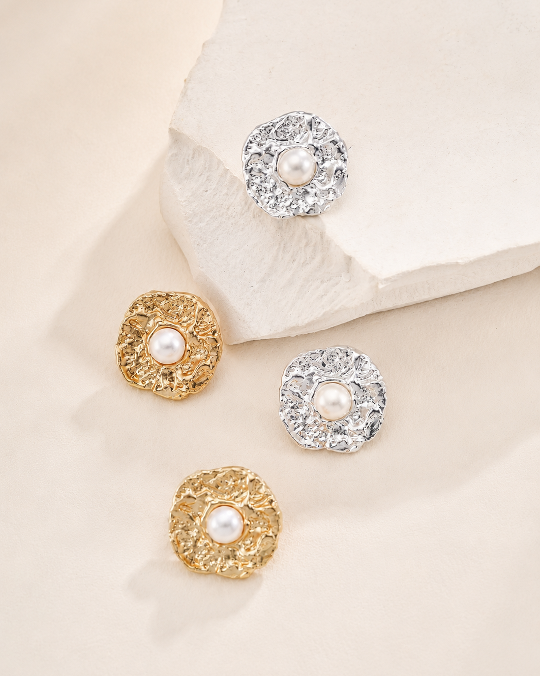 Aurelia Pearl Stud Earrings