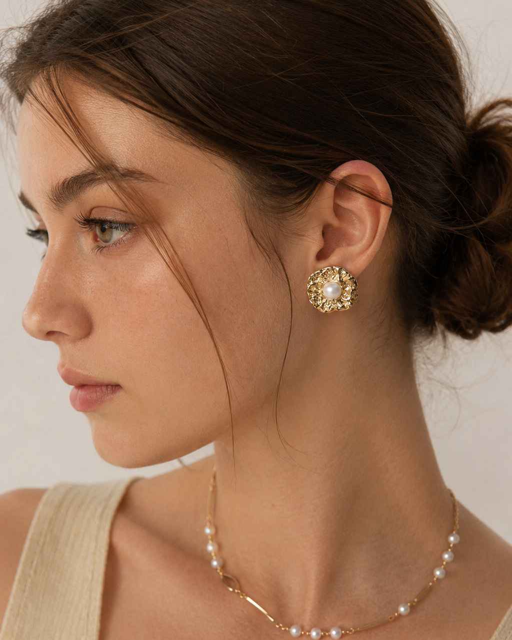 Aurelia Pearl Stud Earrings