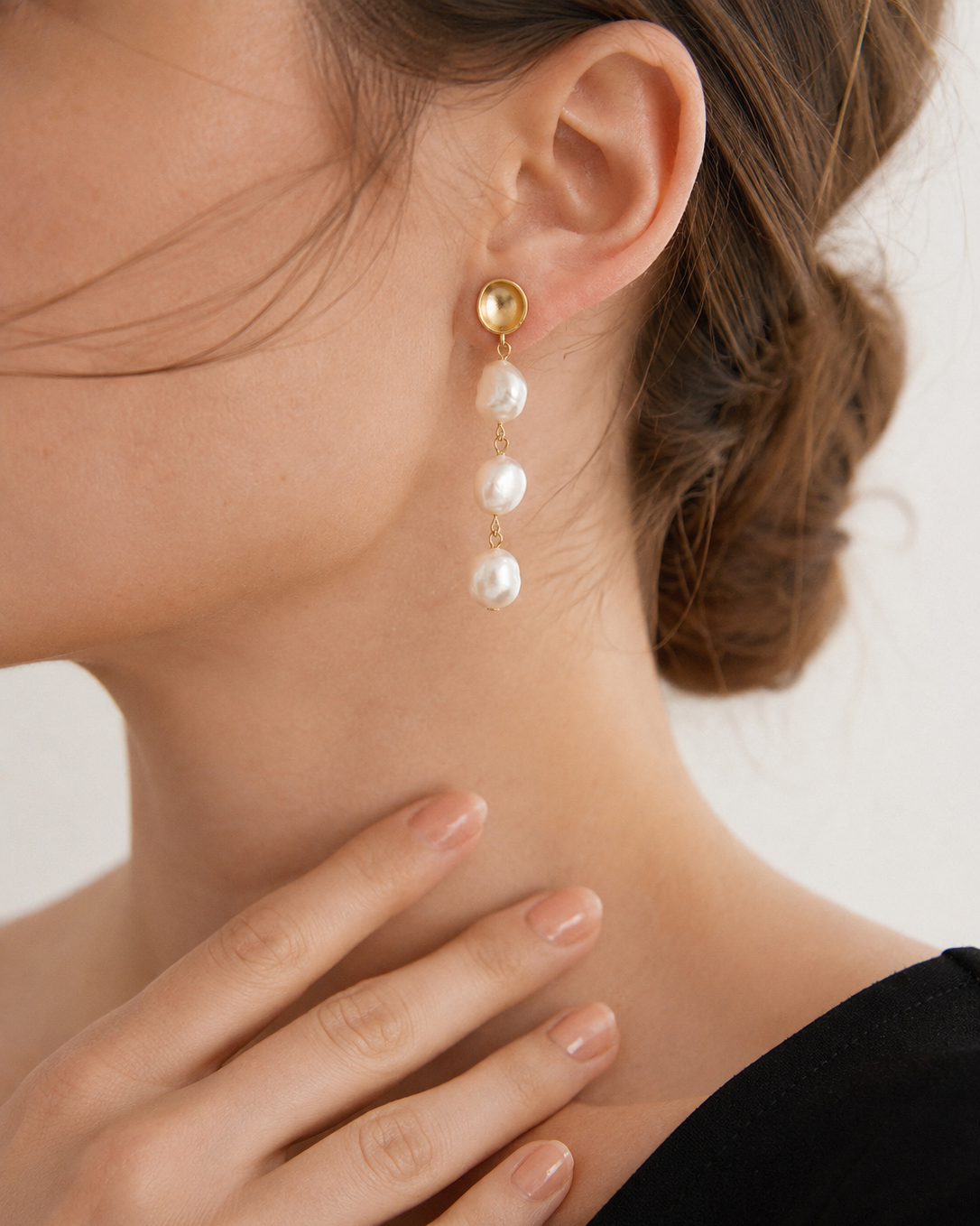 Aurelia Pearl Drop Earrings