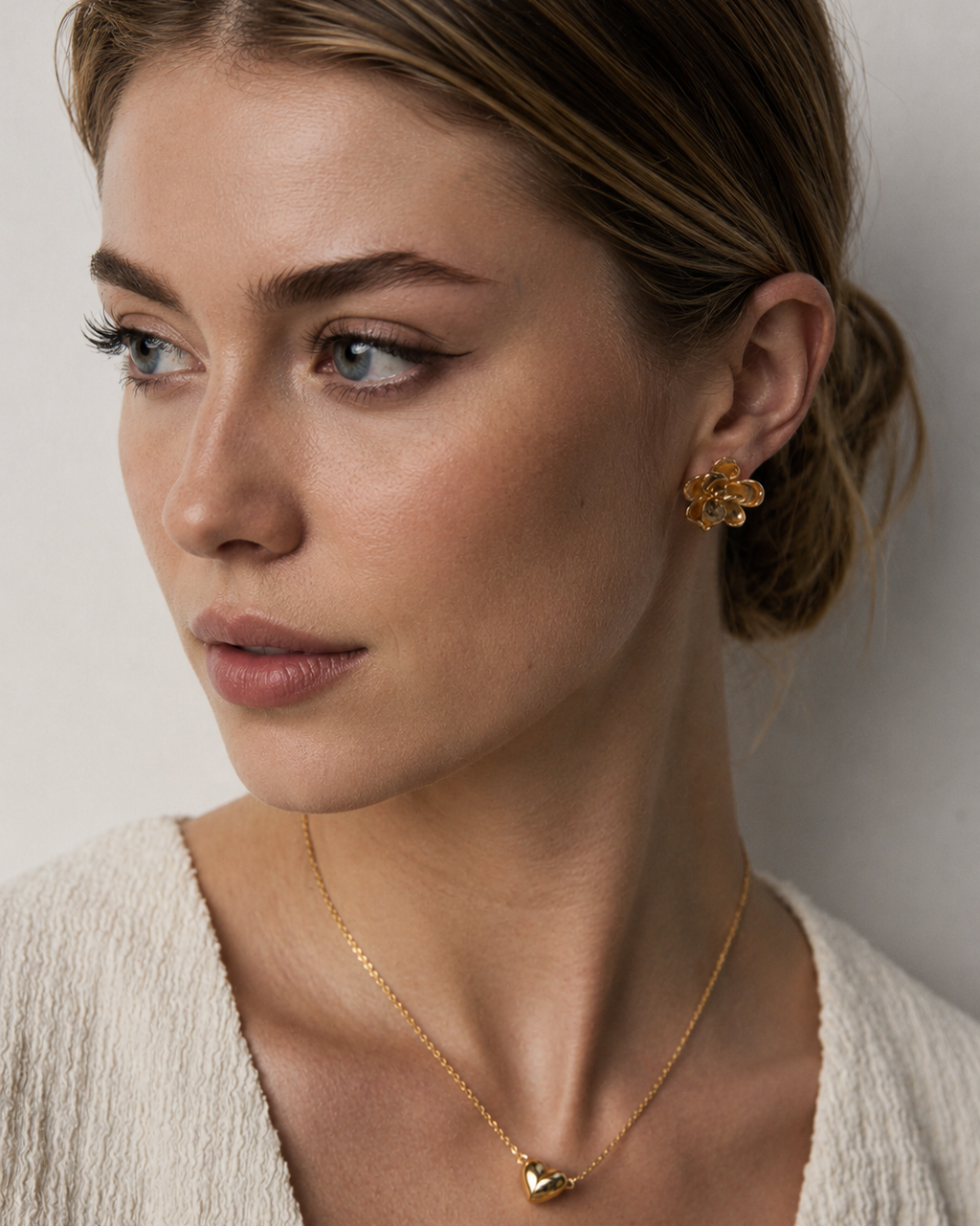 Golden Bloom Stud Earrings