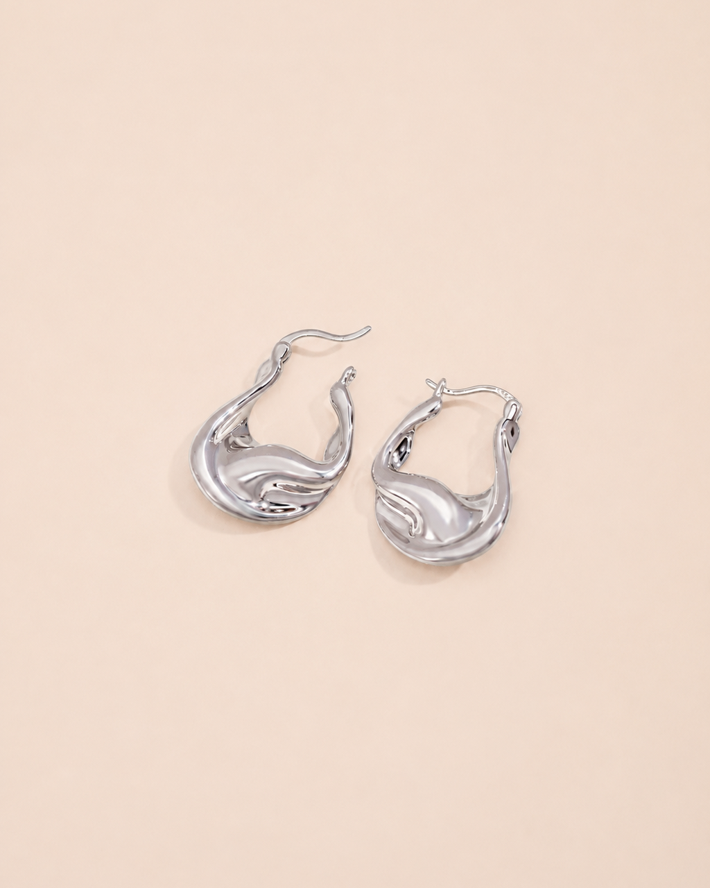 Aurelia Twisted Sculptural Gold Hoop Earrings