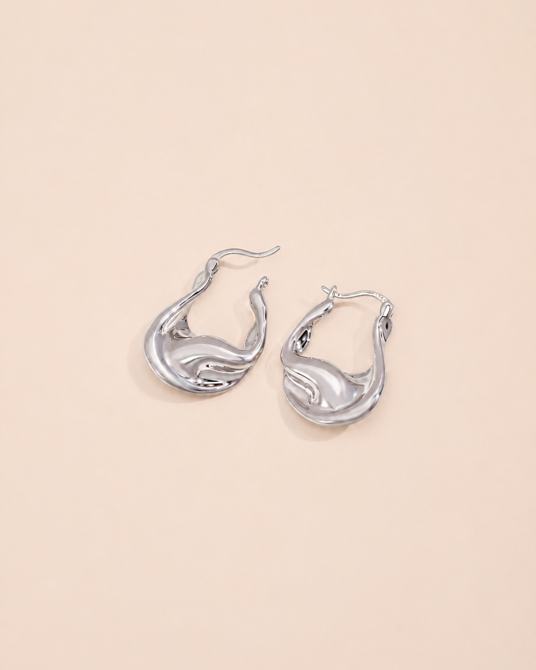 Aurelia Twisted Sculptural Gold Hoop Earrings