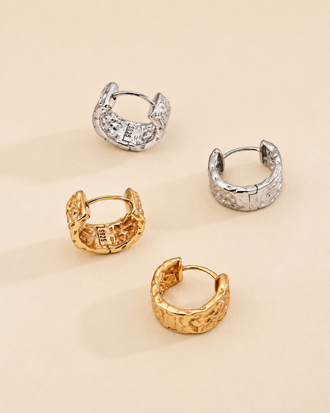 Molten Hoop Earrings