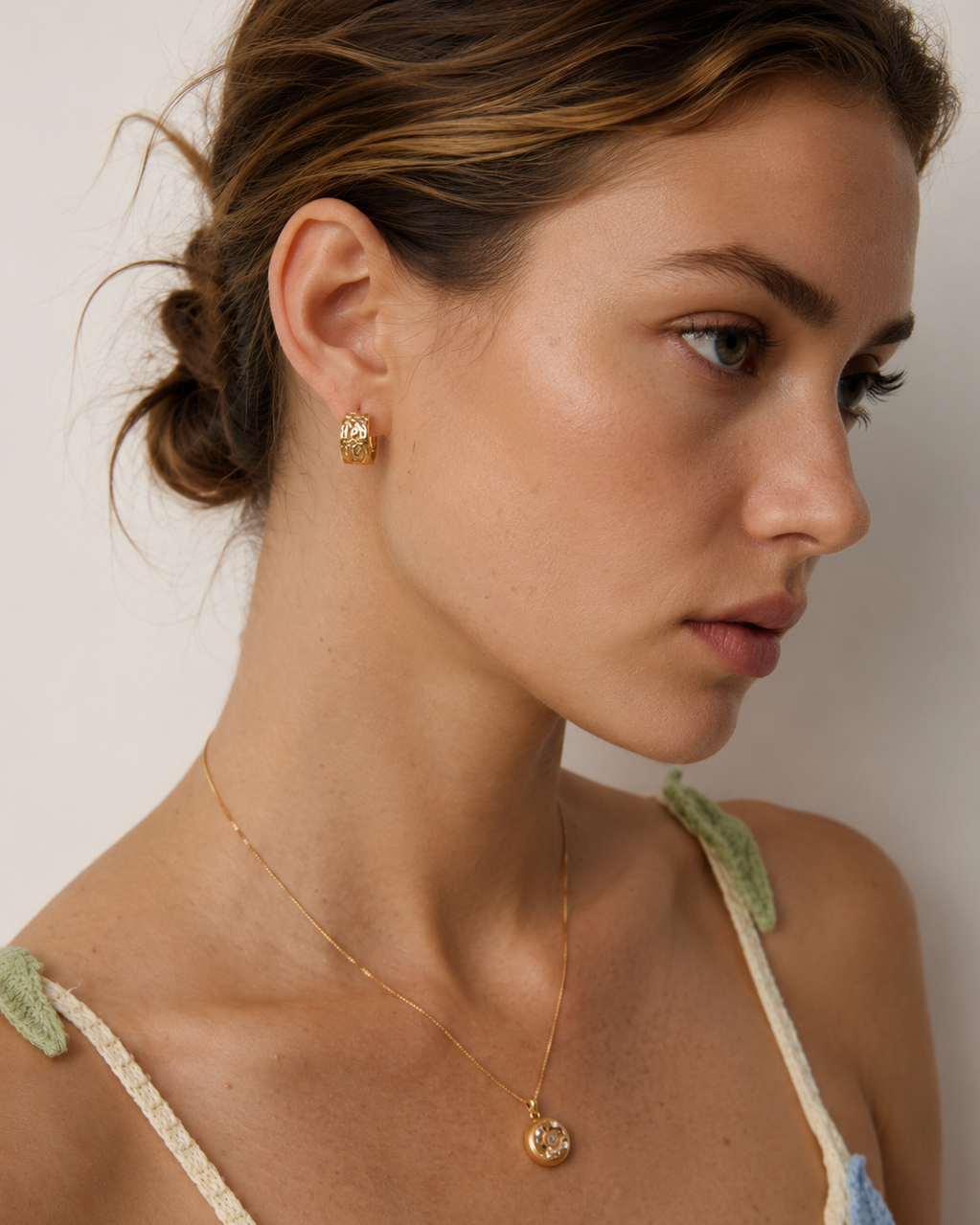 Molten Hoop Earrings