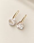 Cloud Petal Baroque Pearl Earrings