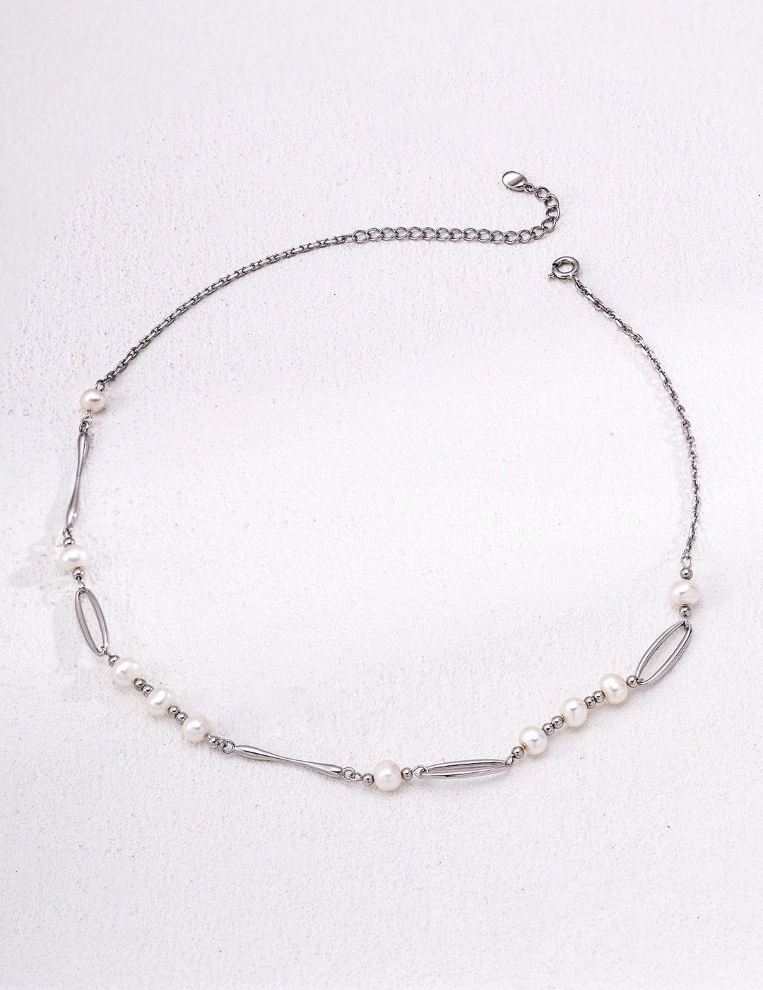 Natural Pearl Gold Chain Necklace | 18K Gold or 18k White Gold-Plated 925 Silver Dainty Pearl Choker