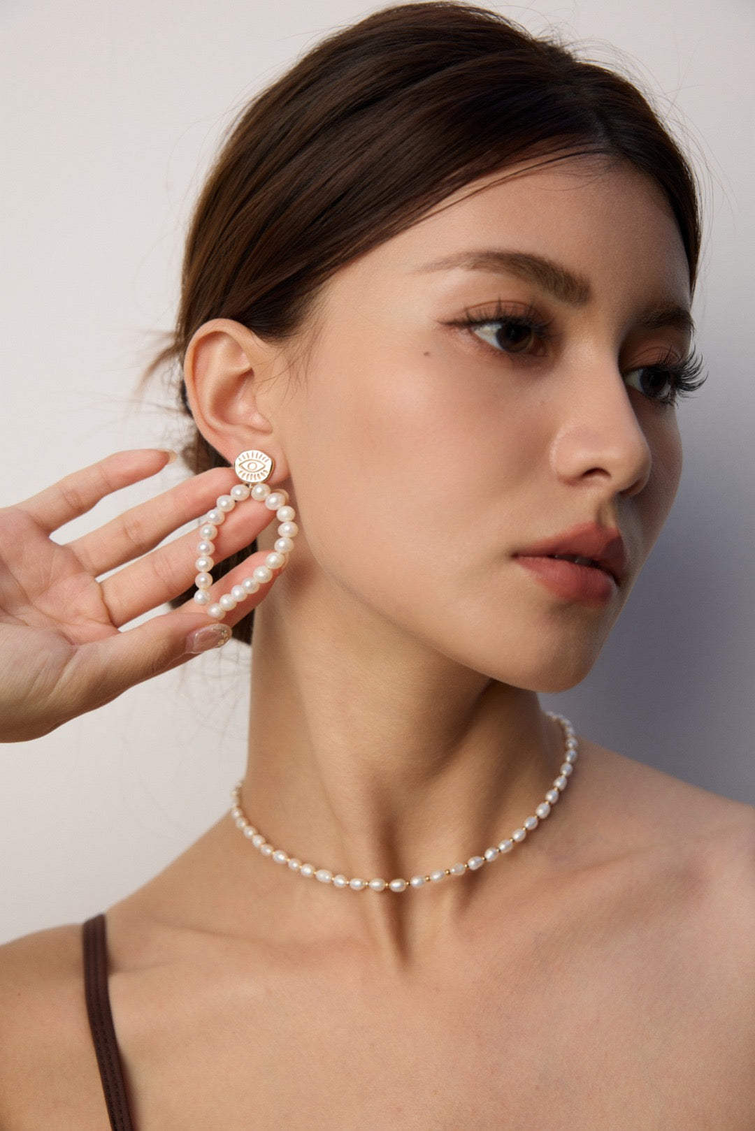 Deluxe-Ohrring mit Barockperlen