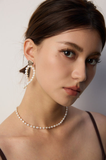 Deluxe-Ohrring mit Barockperlen