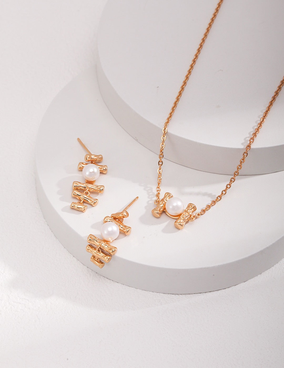 18K Gold Plated 925 Silver Natural Freshwater Pearl Pendant Necklace