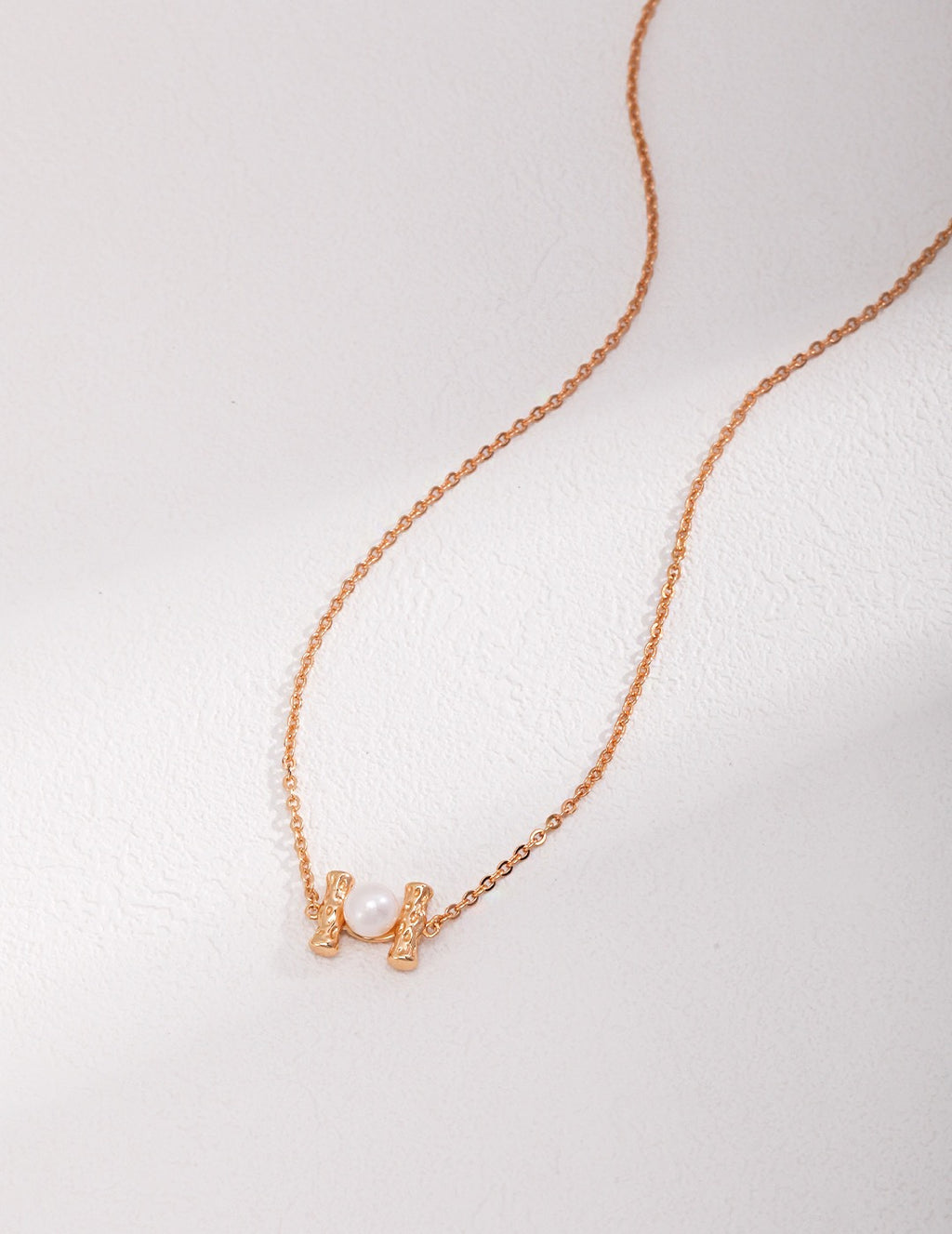 18K Gold Plated 925 Silver Natural Freshwater Pearl Pendant Necklace