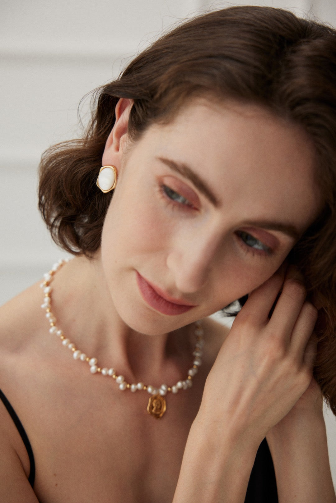 Sterling Silver Mother of Pearl Earrings