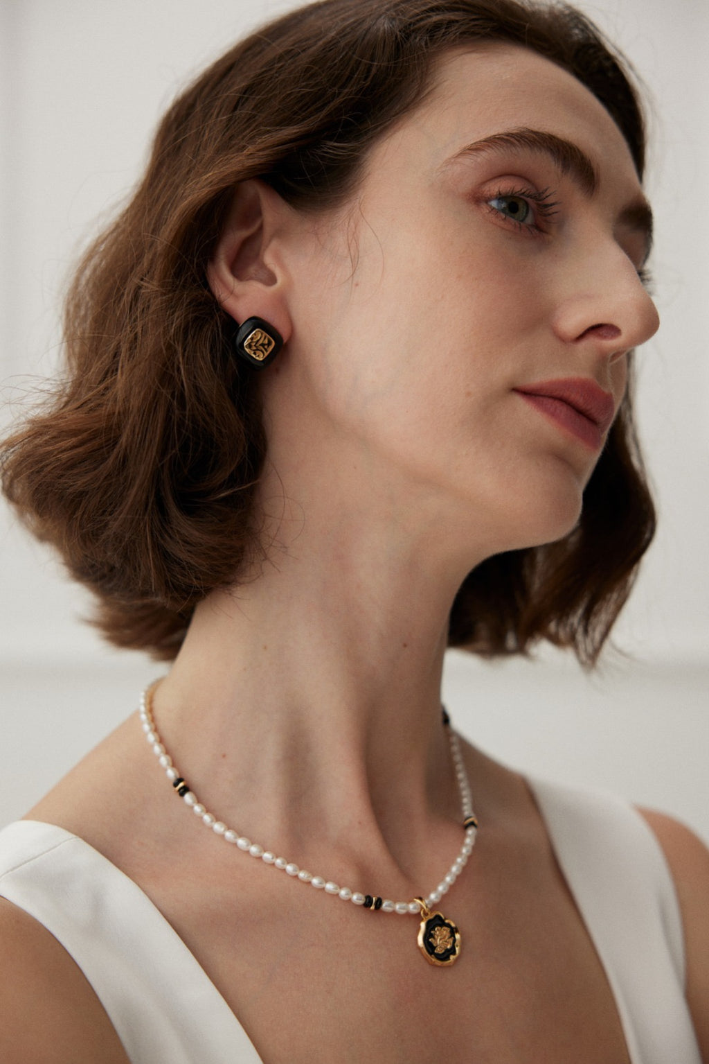 Sterling Silver Enamel Drop Earrings