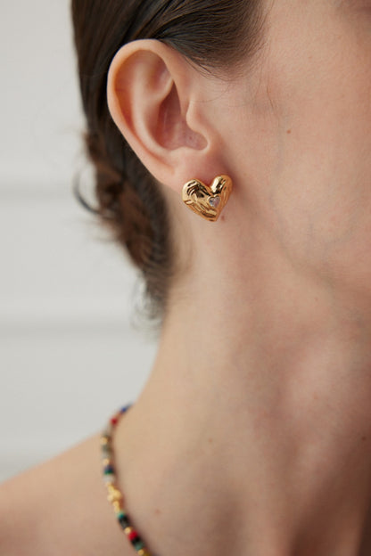 Sterling Silver Heart Earrings