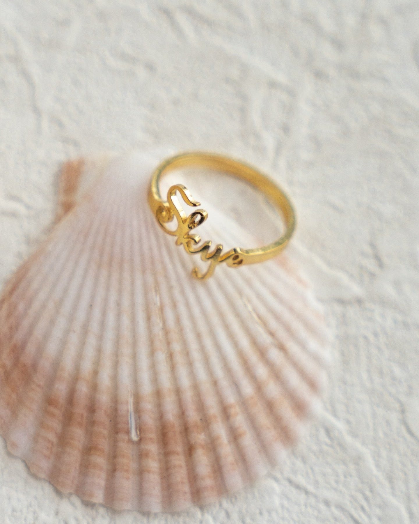 Signature Name Ring