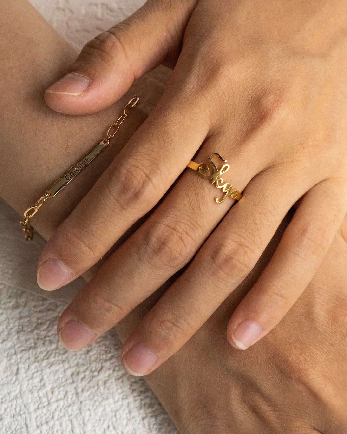 Signature Name Ring