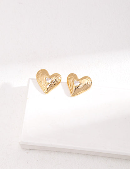 Sterling Silver Heart Earrings