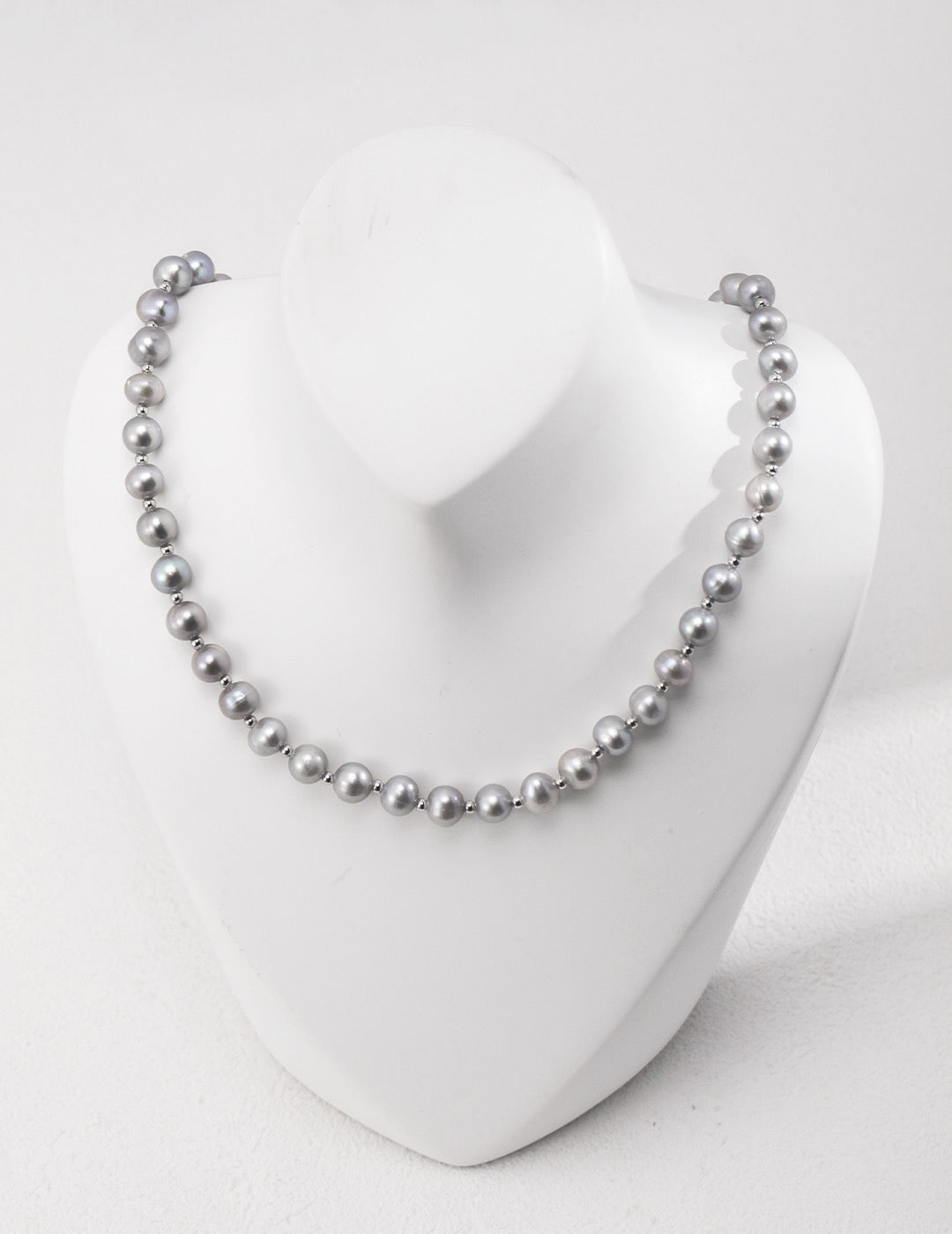 Sterling Silver Pearl Necklace