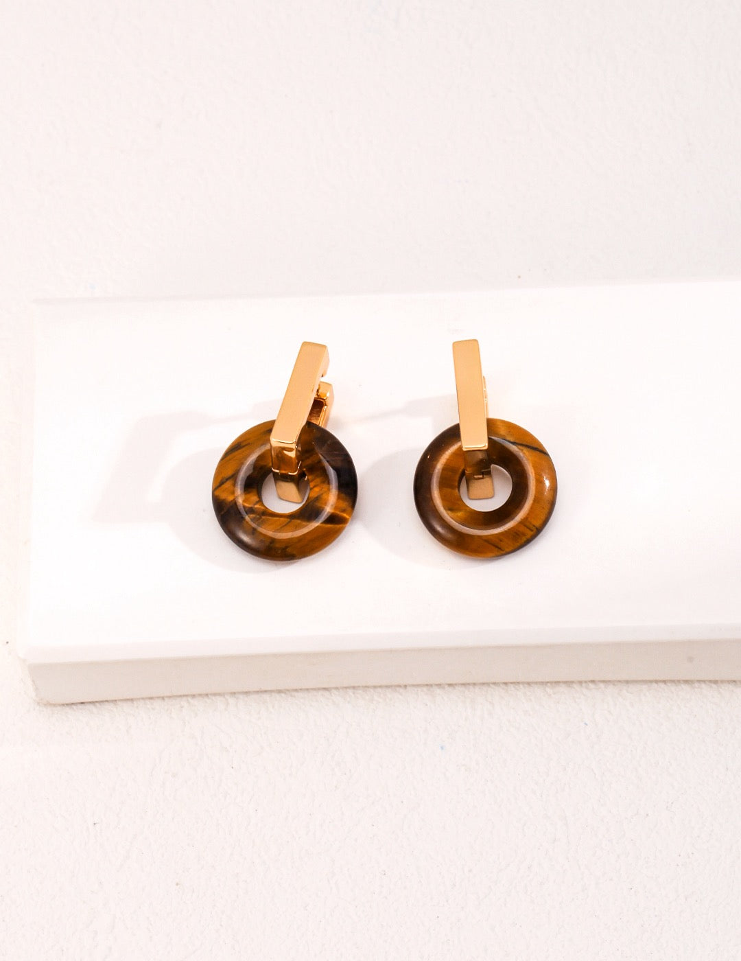 Natural Tiger's Eye Earrings