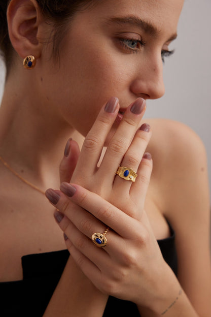 Pure Silver Lapis Lazuli Ring