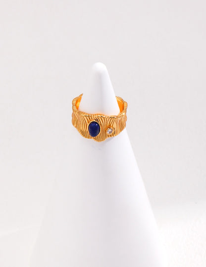 Pure Silver Lapis Lazuli Ring