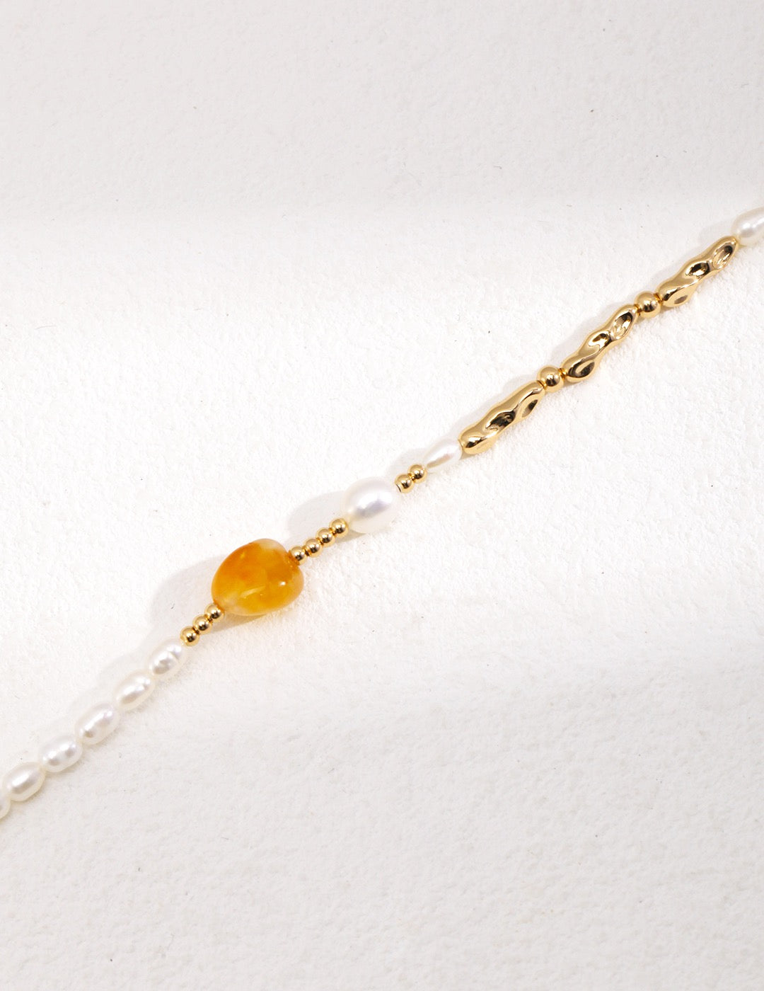 Natural Pearl/Tiger Eye Stone Necklace