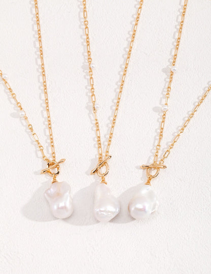 Baroque Pearl Long Necklace