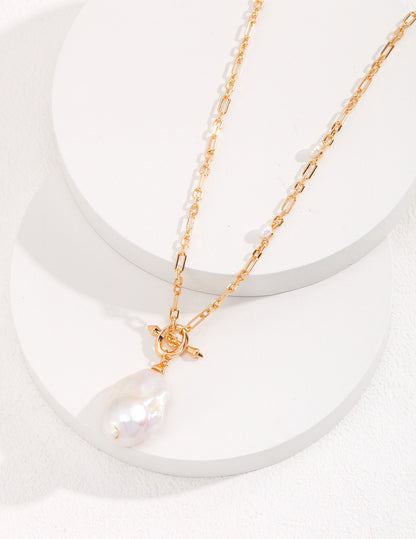 Baroque Pearl Long Necklace