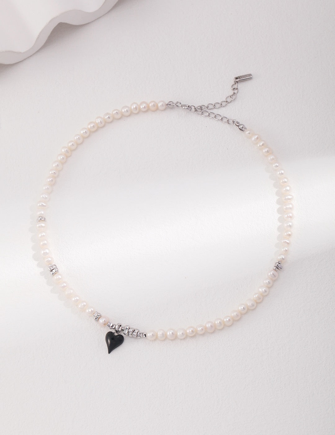 Heart-shaped drop glaze pearl Necklace & Bracalet