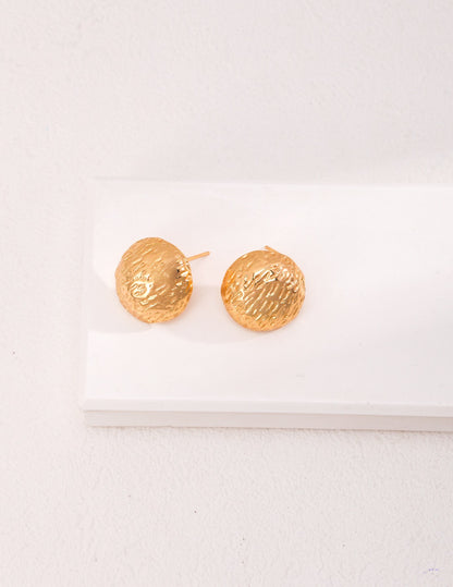 Wood Grain Earring