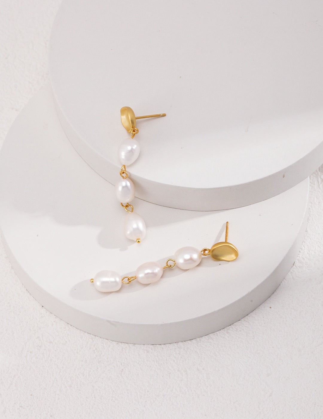 Irregular Baroque Pearl Earrings