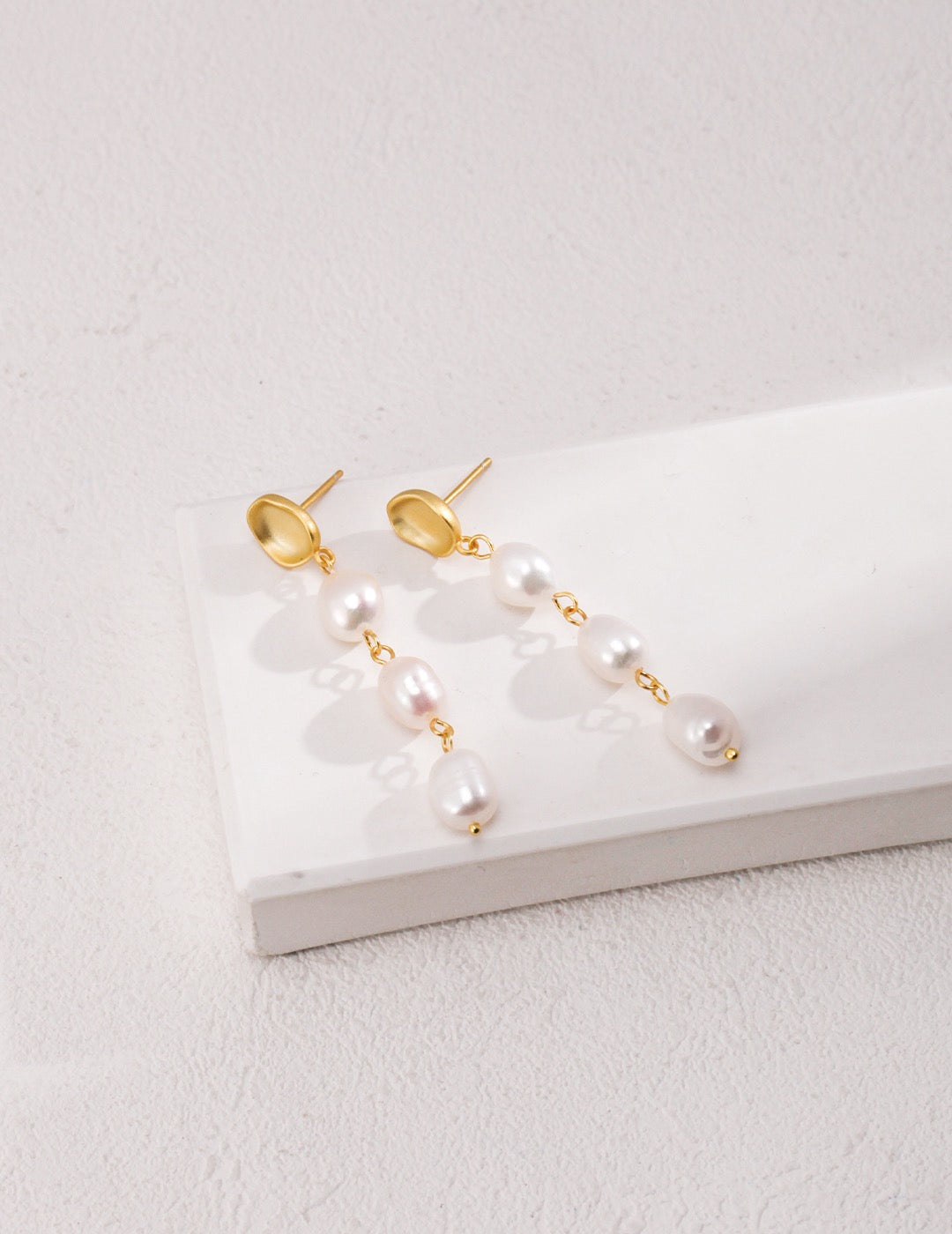 Irregular Baroque Pearl Earrings