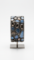 Graphite Stone Open Cuff Bracelet